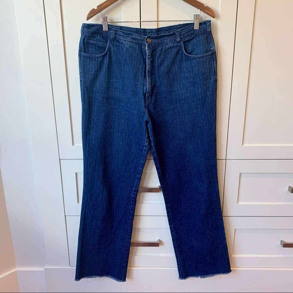 Dark Denim Wide-leg Jeans
